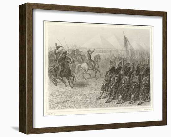 Battle of the Pyramids-Denis Auguste Marie Raffet-Framed Giclee Print