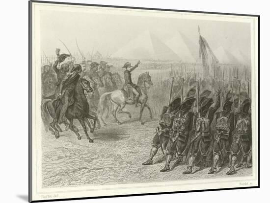 Battle of the Pyramids-Denis Auguste Marie Raffet-Mounted Giclee Print