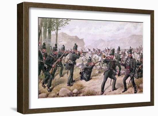 Battle of the Pyrenees, 1813, 1900-Richard Simkin-Framed Giclee Print