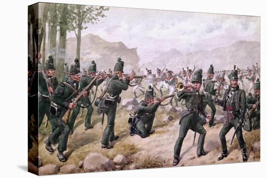 Battle of the Pyrenees, 1813, 1900-Richard Simkin-Stretched Canvas