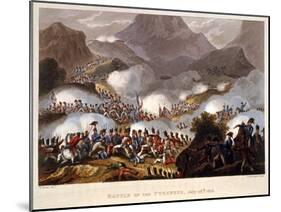 Battle of the Pyrenees, 28th July 1813, Pub. London 1815-William Heath-Mounted Giclee Print