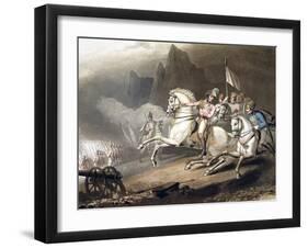 Battle of the Pyrenees, Spain, 28th July 1813 (1819)-Thales Fielding-Framed Giclee Print