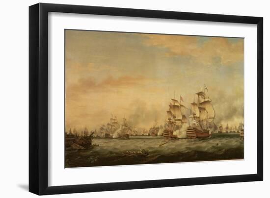 Battle of the Saints, 1782-Thomas Whitcombe-Framed Giclee Print