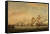 Battle of the Saints, 1782-Thomas Whitcombe-Framed Stretched Canvas