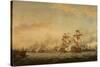 Battle of the Saints, 1782-Thomas Whitcombe-Stretched Canvas