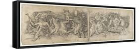 Battle of the Sea Gods, 1470s-Andrea Mantegna-Framed Stretched Canvas