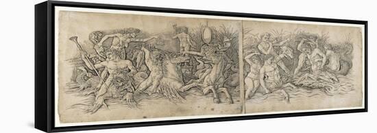 Battle of the Sea Gods, 1470s-Andrea Mantegna-Framed Stretched Canvas