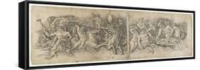 Battle of the Sea Gods, 1470s-Andrea Mantegna-Framed Stretched Canvas