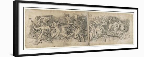 Battle of the Sea Gods, 1470s-Andrea Mantegna-Framed Giclee Print