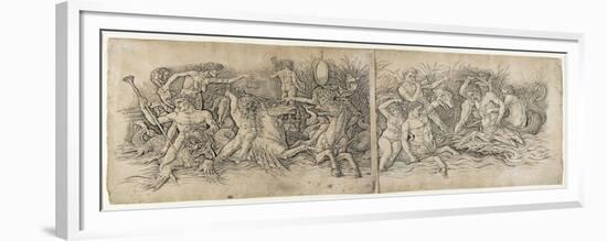 Battle of the Sea Gods, 1470s-Andrea Mantegna-Framed Giclee Print