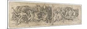 Battle of the Sea Gods, 1470s-Andrea Mantegna-Mounted Giclee Print