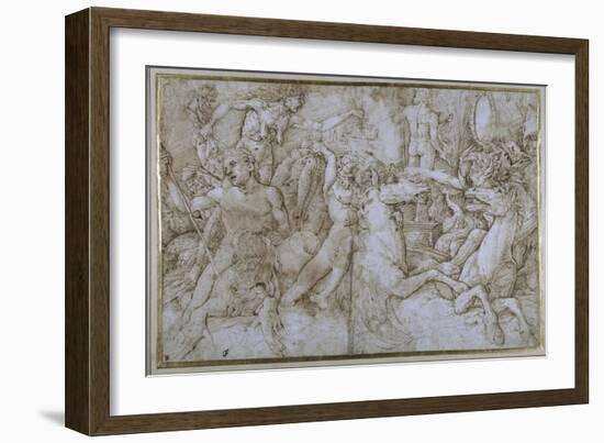 Battle of the Sea-Gods-Andrea Mantegna-Framed Giclee Print