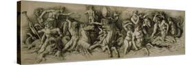 Battle of the Sea Gods-Andrea Mantegna-Stretched Canvas