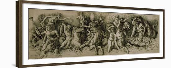 Battle of the Sea Gods-Andrea Mantegna-Framed Premium Giclee Print