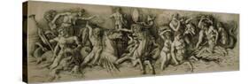 Battle of the Sea Gods-Andrea Mantegna-Stretched Canvas