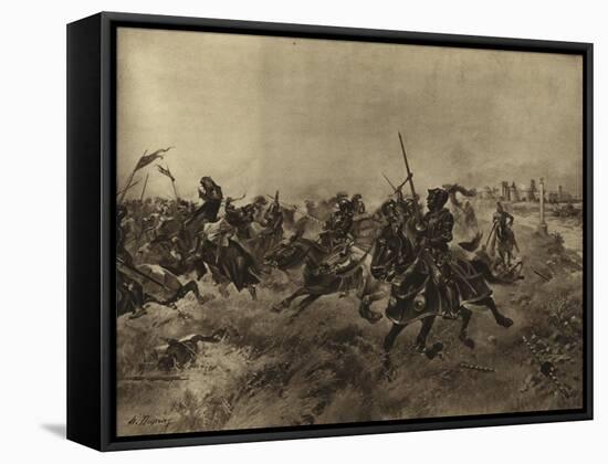 Battle of the Spurs, 1513-Henri-Louis Dupray-Framed Stretched Canvas