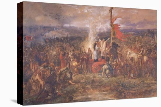 Battle of the Standard, Northallerton, Yorkshire, August 1138-John Gilbert-Stretched Canvas