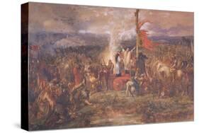 Battle of the Standard, Northallerton, Yorkshire, August 1138-John Gilbert-Stretched Canvas