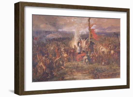 Battle of the Standard, Northallerton, Yorkshire, August 1138-John Gilbert-Framed Giclee Print