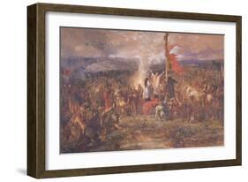 Battle of the Standard, Northallerton, Yorkshire, August 1138-John Gilbert-Framed Giclee Print