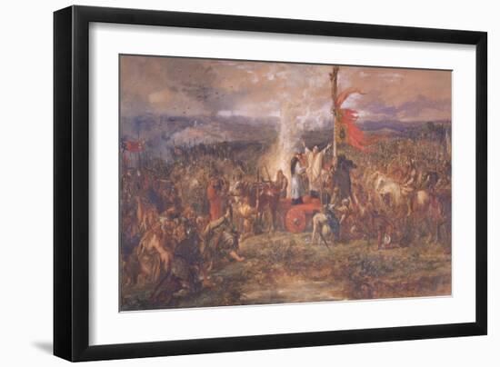 Battle of the Standard, Northallerton, Yorkshire, August 1138-John Gilbert-Framed Giclee Print