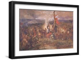 Battle of the Standard, Northallerton, Yorkshire, August 1138-John Gilbert-Framed Giclee Print