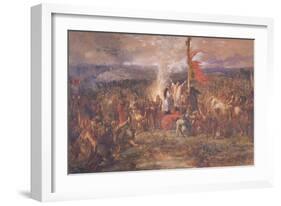 Battle of the Standard, Northallerton, Yorkshire, August 1138-John Gilbert-Framed Giclee Print