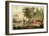 Battle of the Thames and the Death of Tecumseh-William Emmons-Framed Giclee Print