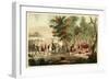 Battle of the Thames and the Death of Tecumseh-William Emmons-Framed Giclee Print
