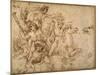 Battle of the Tritons, after Anrea Mantegna-Raphael-Mounted Giclee Print