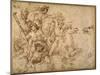 Battle of the Tritons, after Anrea Mantegna-Raphael-Mounted Giclee Print