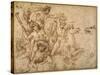 Battle of the Tritons, after Anrea Mantegna-Raphael-Stretched Canvas