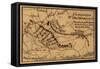 Battle of the Wilderness - Civil War Panoramic Map-Lantern Press-Framed Stretched Canvas