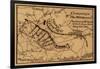 Battle of the Wilderness - Civil War Panoramic Map-Lantern Press-Framed Art Print