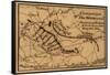 Battle of the Wilderness - Civil War Panoramic Map-Lantern Press-Framed Stretched Canvas