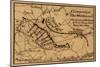 Battle of the Wilderness - Civil War Panoramic Map-Lantern Press-Mounted Art Print