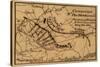 Battle of the Wilderness - Civil War Panoramic Map-Lantern Press-Stretched Canvas