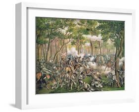 Battle of the Wilderness, May 1864, Engraved by Kurz and Allison, 1887-American School-Framed Giclee Print