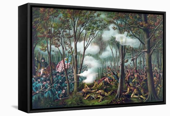 Battle of Tippecanoe, 1811-Science Source-Framed Stretched Canvas