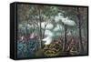 Battle of Tippecanoe, 1811-Science Source-Framed Stretched Canvas