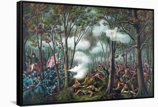 Battle of Tippecanoe, 1811-Science Source-Framed Stretched Canvas