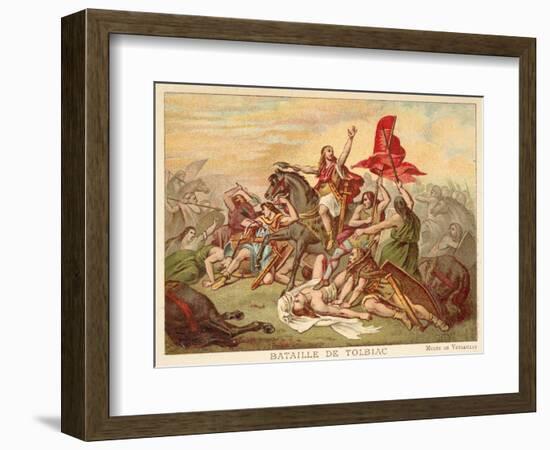 Battle of Tolbiac, 496-Ary Scheffer-Framed Giclee Print