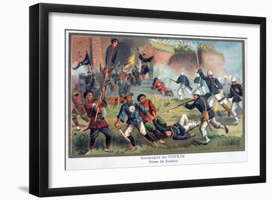 Battle of Tonkin, Franco-Chinese War, 20th Century-null-Framed Giclee Print