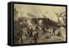 Battle of Toulouse, 1814-Henri-Louis Dupray-Framed Stretched Canvas