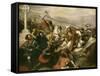 Battle of Tours (Also Called the Battle of Poitiers), France, 25 October 732-Charles Auguste Steuben-Framed Stretched Canvas