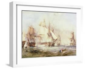 Battle of Trafalgar, 1805-George Chambers-Framed Giclee Print