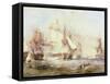 Battle of Trafalgar, 1805-George Chambers-Framed Stretched Canvas