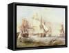 Battle of Trafalgar, 1805-George Chambers-Framed Stretched Canvas