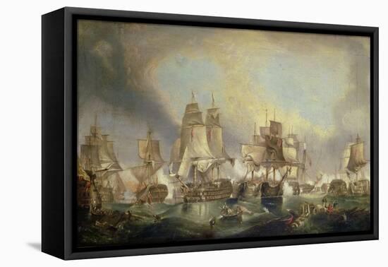 Battle of Trafalgar, 1805-William Clarkson Stanfield-Framed Stretched Canvas