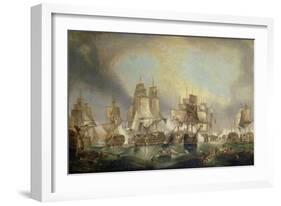 Battle of Trafalgar, 1805-William Clarkson Stanfield-Framed Giclee Print